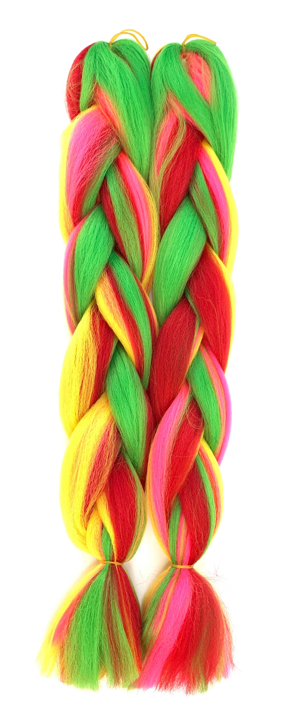 Mixed Color Jumbo Braiding Hair 24 Inch – Pre-Stretched Synthetic Extensions for Long Braids