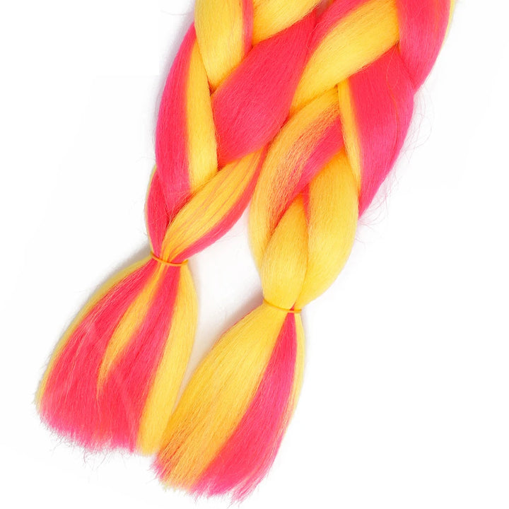 24 Inch Jumbo Braiding Hair – 100g Synthetic Ombre Multi-Color Braids Extension 454