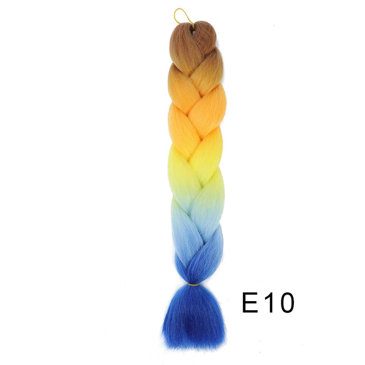 New Colors Synthetic Glowing Ombre Jumbo Twist Braiding Hair – Kanekalon Hair Extensions for Women