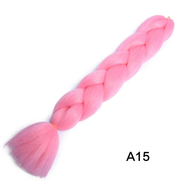 New Colors Synthetic Glowing Ombre Jumbo Twist Braiding Hair – Kanekalon Hair Extensions for Women