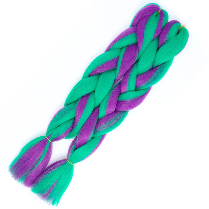 24 Inch Jumbo Braiding Hair – 100g Synthetic Ombre Multi-Color Braids Extension 454