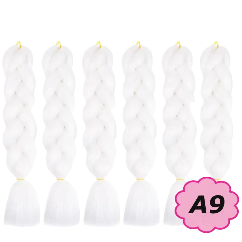 Five braided hair extensions