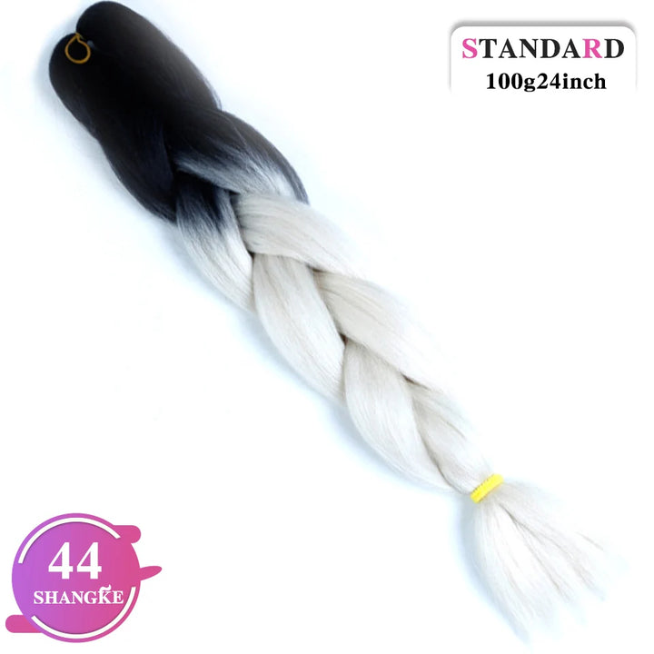 24 Inch Rainbow Weaving Hair Extensions – Synthetic Professional Color Weave Hair 55