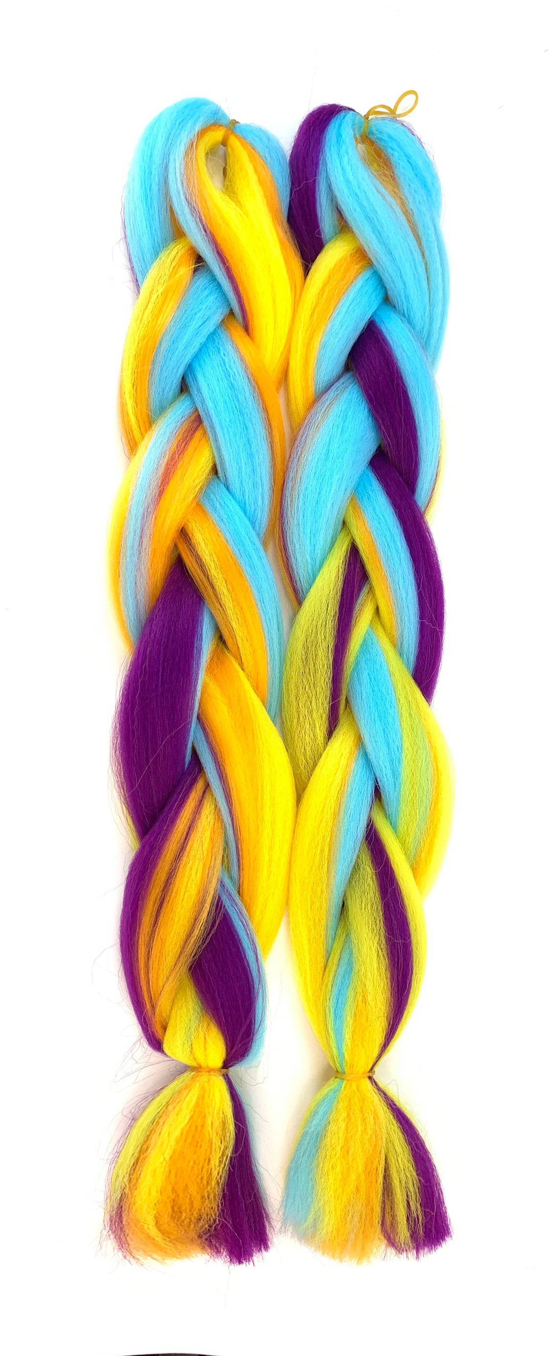 Mixed Color Jumbo Braiding Hair 24 Inch – Pre-Stretched Synthetic Extensions for Long Braids