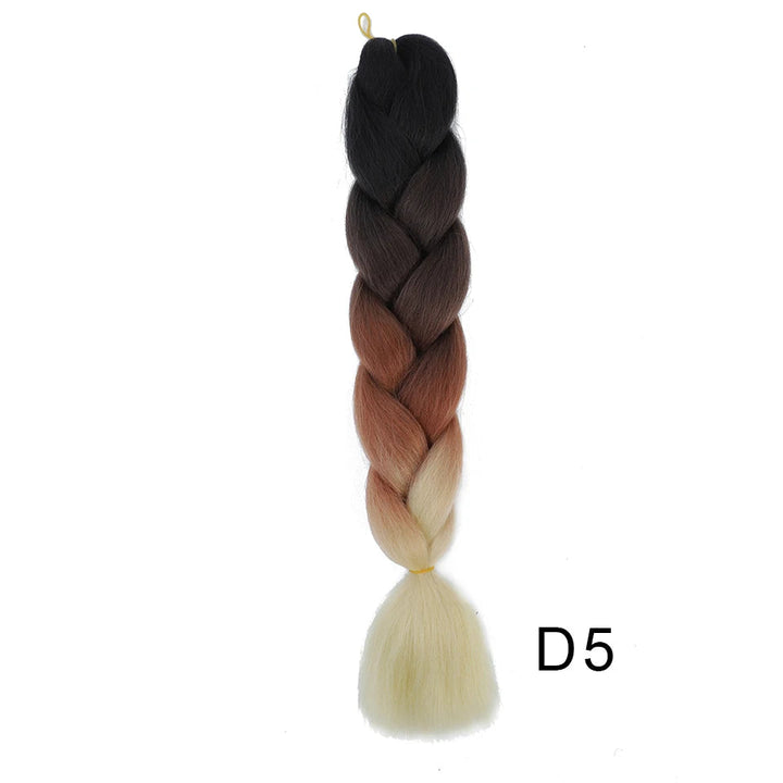 New Colors Synthetic Glowing Ombre Jumbo Twist Braiding Hair – Kanekalon Hair Extensions for Women