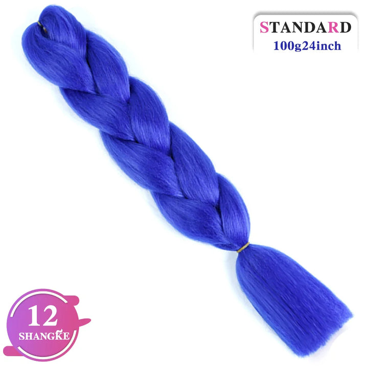 24 Inch Rainbow Weaving Hair Extensions – Synthetic Professional Color Weave Hair 55