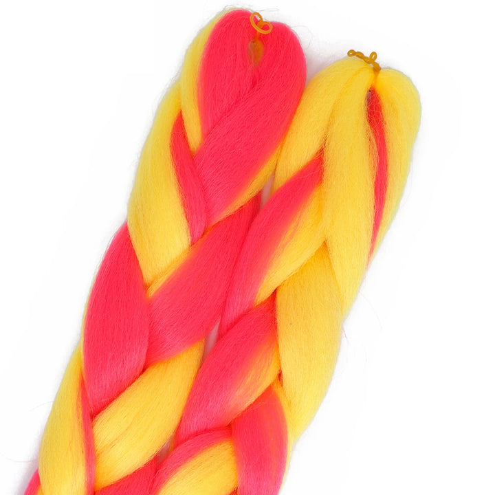 24 Inch Jumbo Braiding Hair – 100g Synthetic Ombre Multi-Color Braids Extension 454