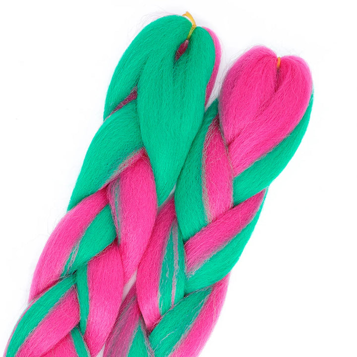 24 Inch Jumbo Braiding Hair – 100g Synthetic Ombre Multi-Color Braids Extension 454