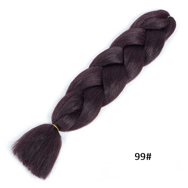 New Colors Synthetic Glowing Ombre Jumbo Twist Braiding Hair – Kanekalon Hair Extensions for Women