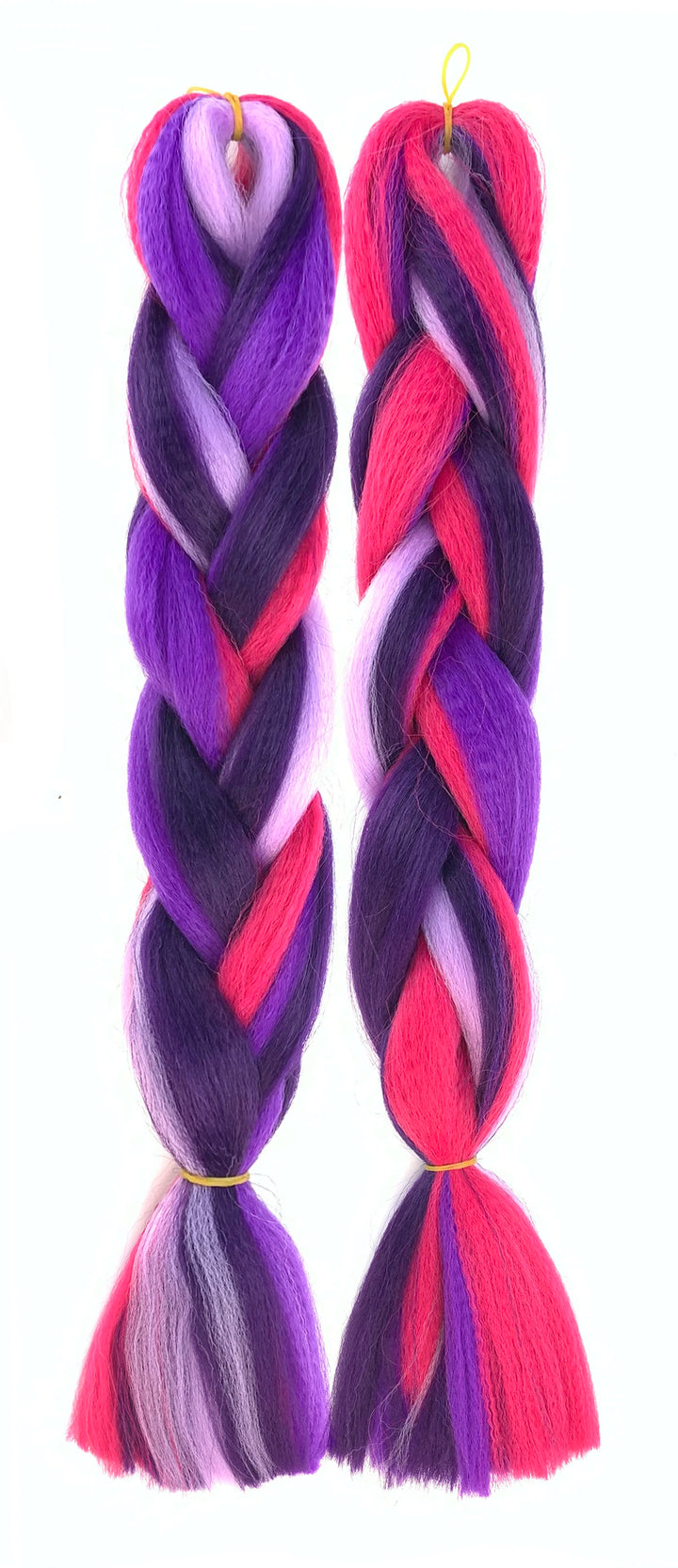 Mixed Color Jumbo Braiding Hair 24 Inch – Pre-Stretched Synthetic Extensions for Long Braids