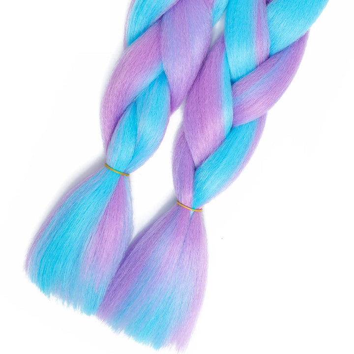 24 Inch Jumbo Braiding Hair – 100g Synthetic Ombre Multi-Color Braids Extension 454
