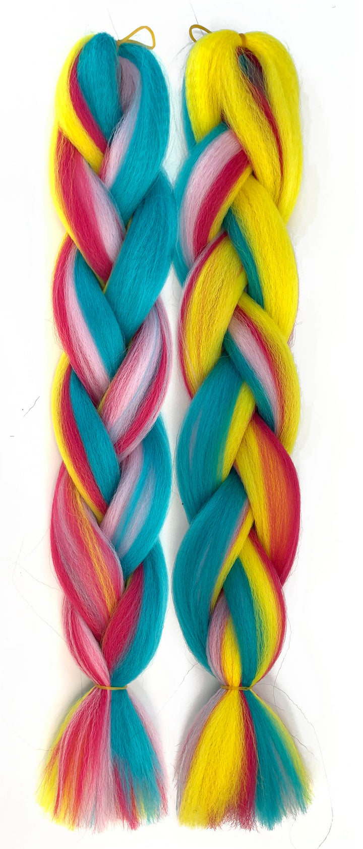 Mixed Color Jumbo Braiding Hair 24 Inch – Pre-Stretched Synthetic Extensions for Long Braids