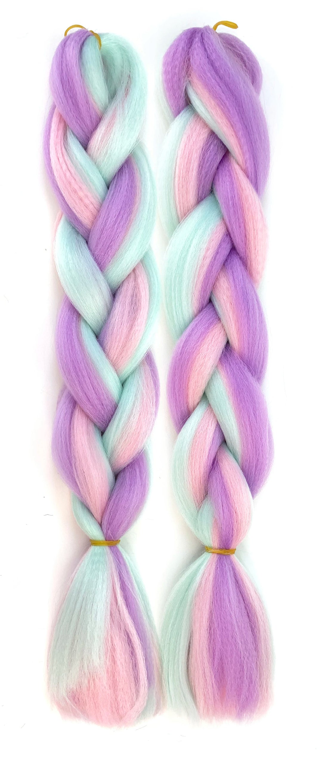 Mixed Color Jumbo Braiding Hair 24 Inch – Pre-Stretched Synthetic Extensions for Long Braids