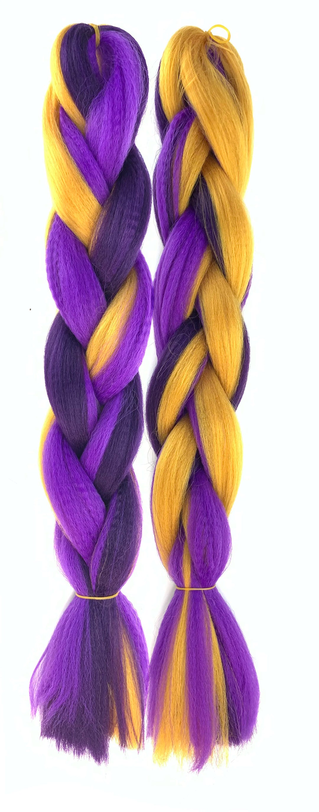 Mixed Color Jumbo Braiding Hair 24 Inch – Pre-Stretched Synthetic Extensions for Long Braids