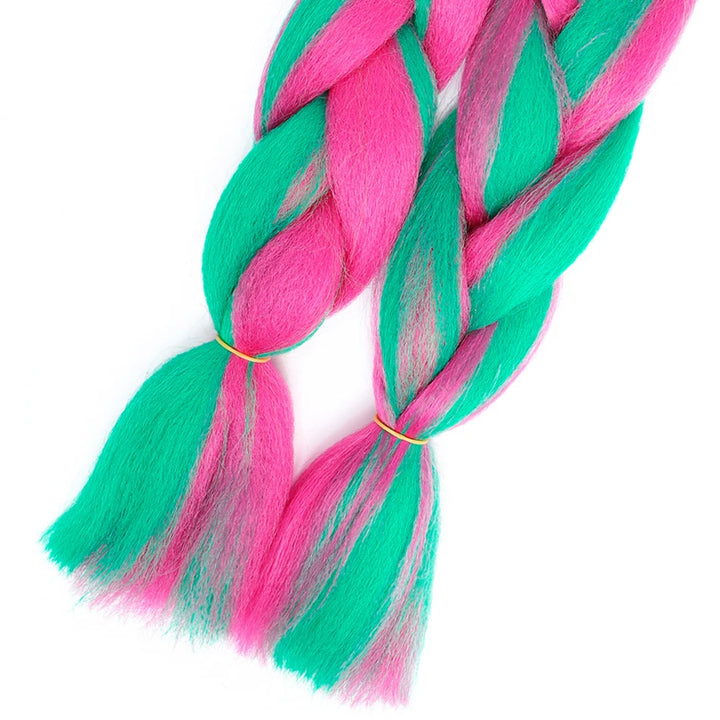 24 Inch Jumbo Braiding Hair – 100g Synthetic Ombre Multi-Color Braids Extension 454