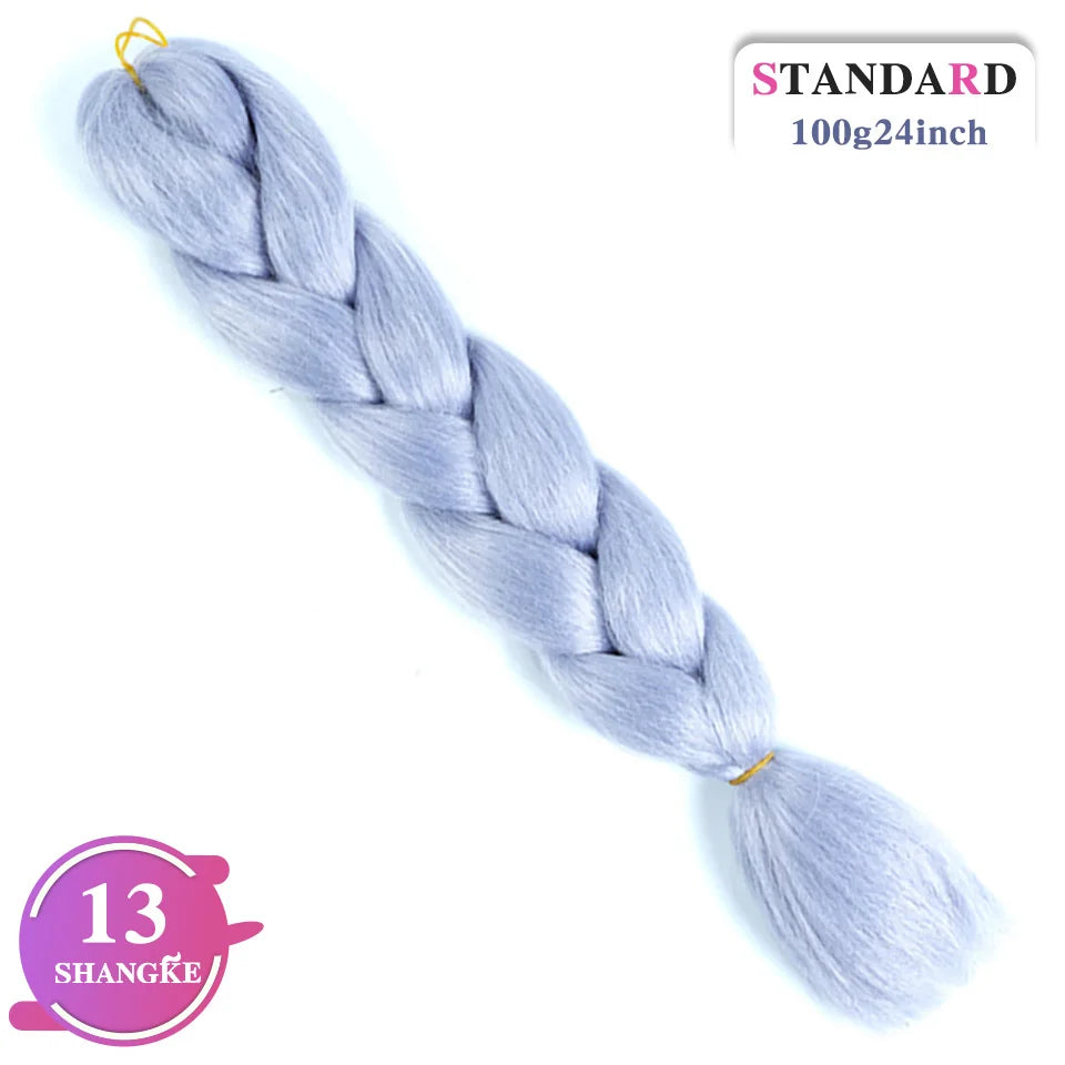 24 Inch Rainbow Weaving Hair Extensions – Synthetic Professional Color Weave Hair 55