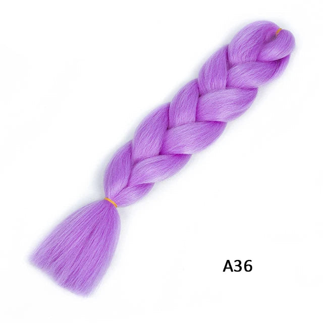 New Colors Synthetic Glowing Ombre Jumbo Twist Braiding Hair – Kanekalon Hair Extensions for Women