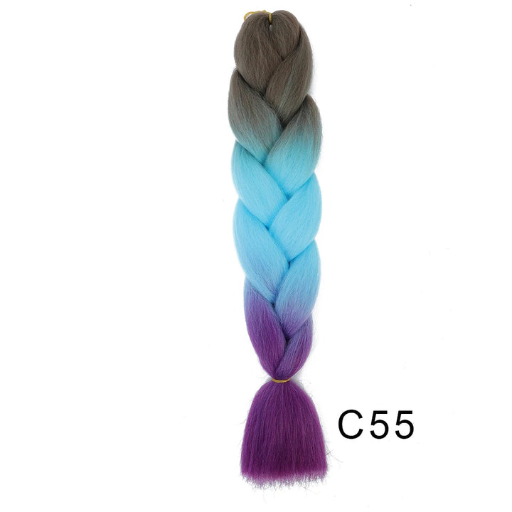 New Colors Synthetic Glowing Ombre Jumbo Twist Braiding Hair – Kanekalon Hair Extensions for Women