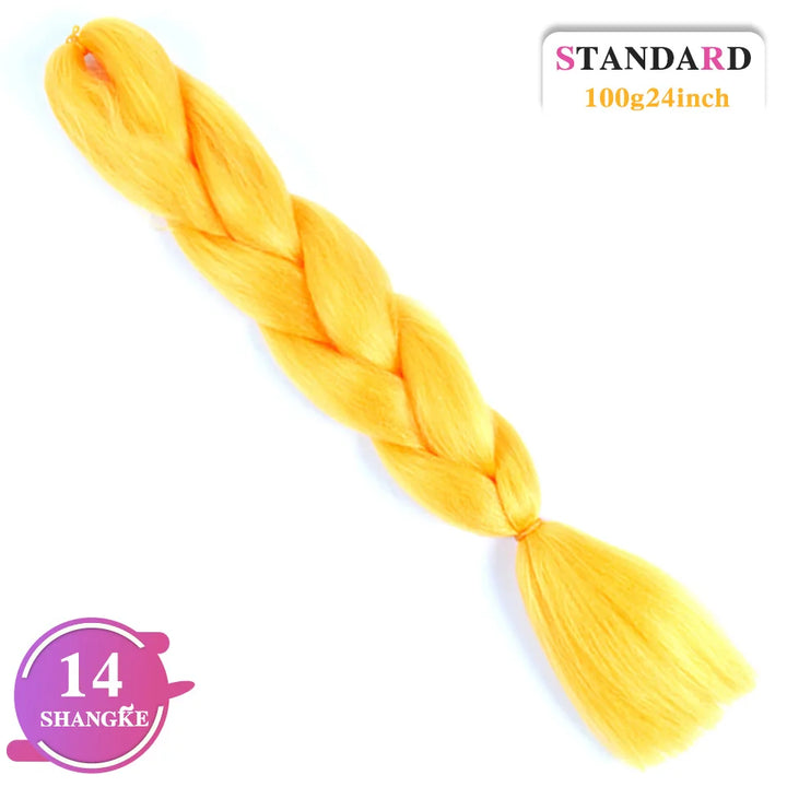 24 Inch Rainbow Weaving Hair Extensions – Synthetic Professional Color Weave Hair 55