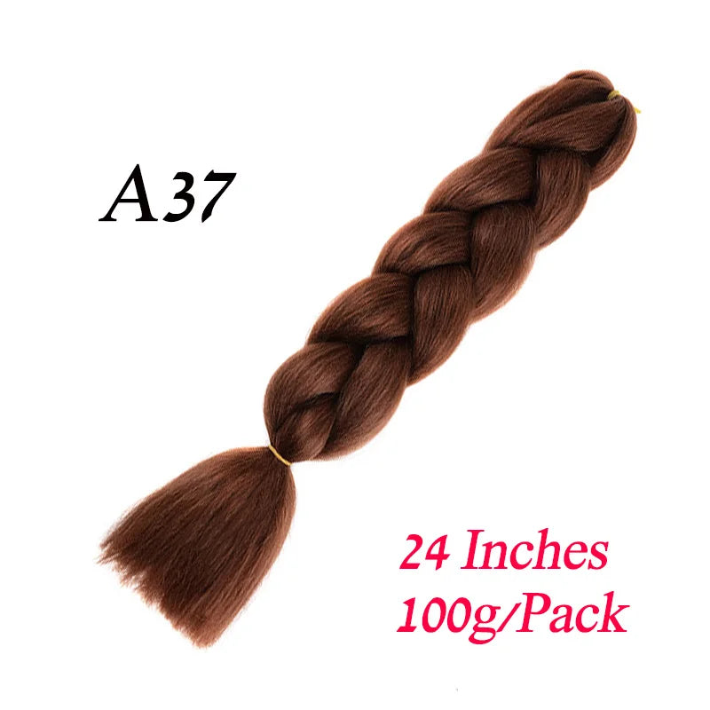 24 Inch Synthetic Ombre Braiding Hair – Jumbo Braid Extensions for DIY Hairstyles (Blue/Grey)