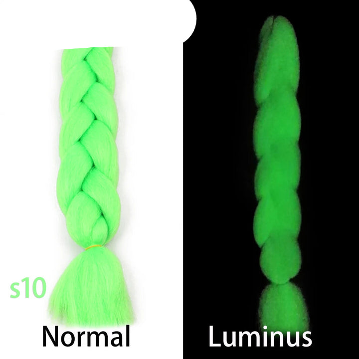 New Colors Synthetic Glowing Ombre Jumbo Twist Braiding Hair – Kanekalon Hair Extensions for Women