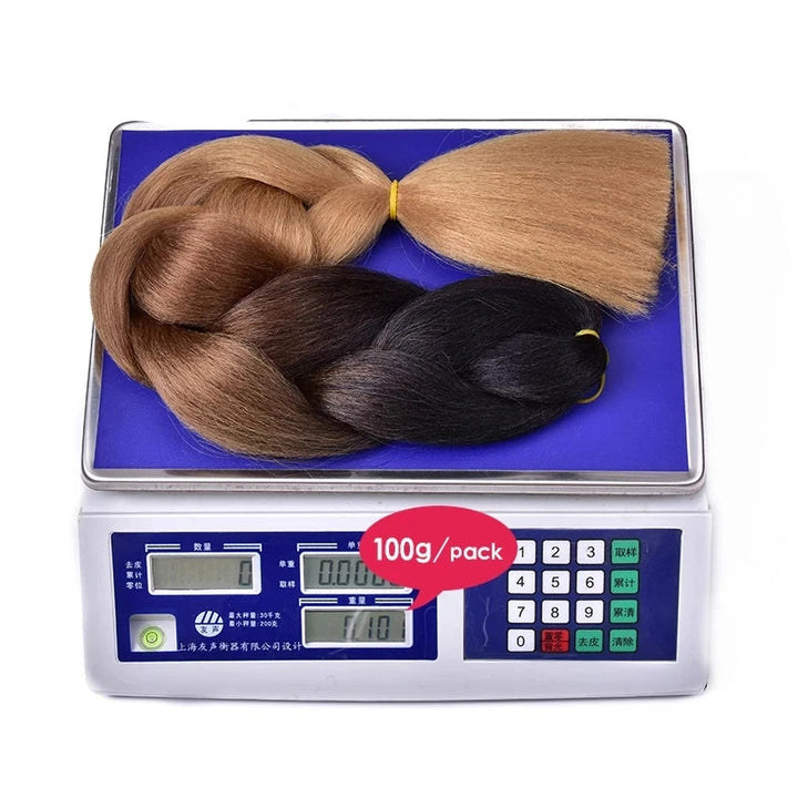 New Colors Synthetic Glowing Ombre Jumbo Twist Braiding Hair – Kanekalon Hair Extensions for Women