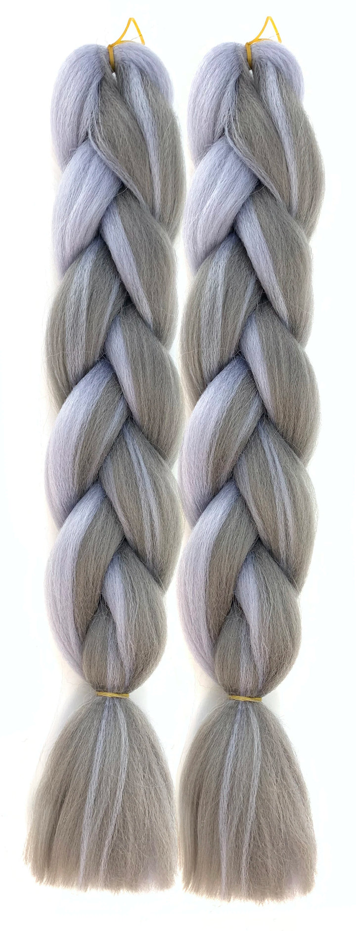 Mixed Color Jumbo Braiding Hair 24 Inch – Pre-Stretched Synthetic Extensions for Long Braids