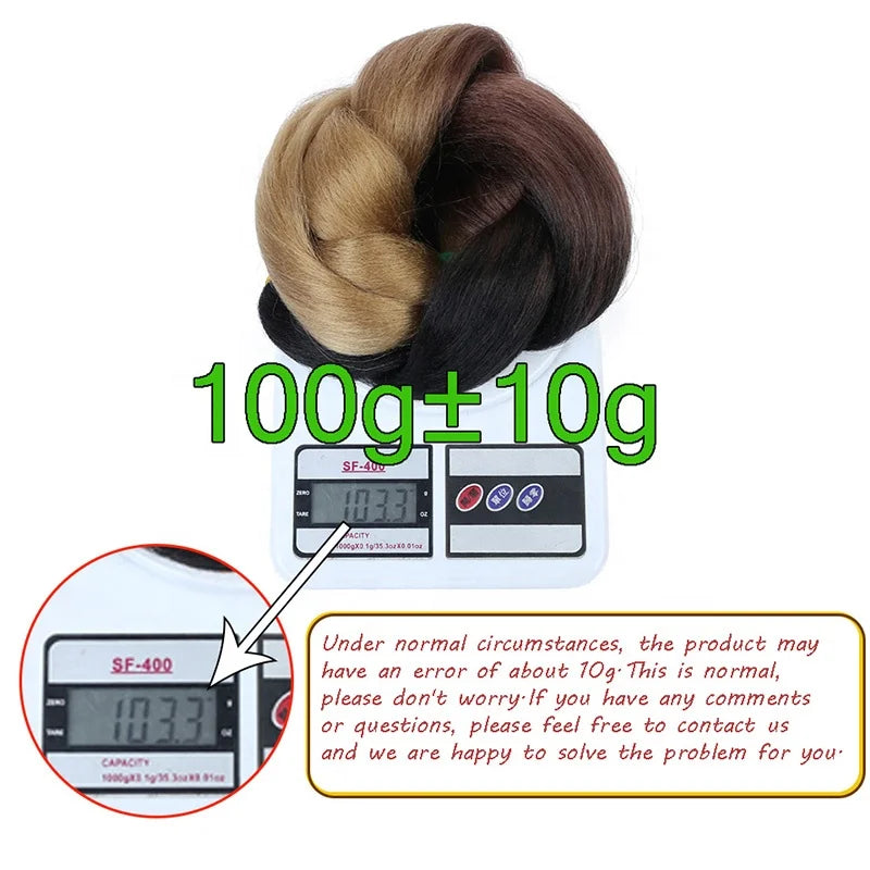Mixed Color Jumbo Braiding Hair 24 Inch – Pre-Stretched Synthetic Extensions for Long Braids