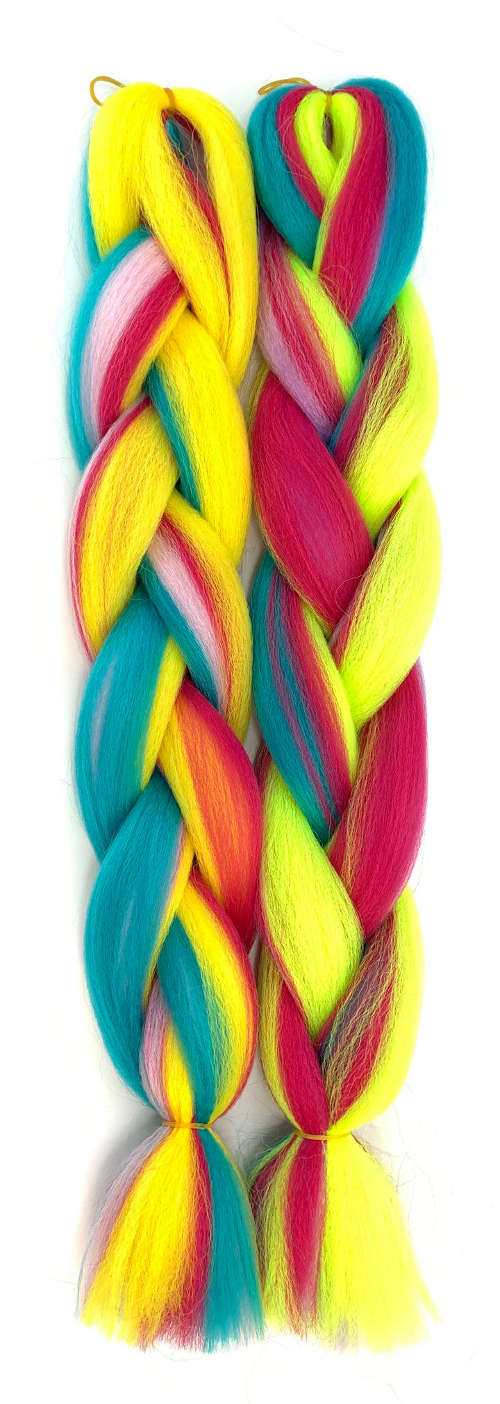 Mixed Color Jumbo Braiding Hair 24 Inch – Pre-Stretched Synthetic Extensions for Long Braids