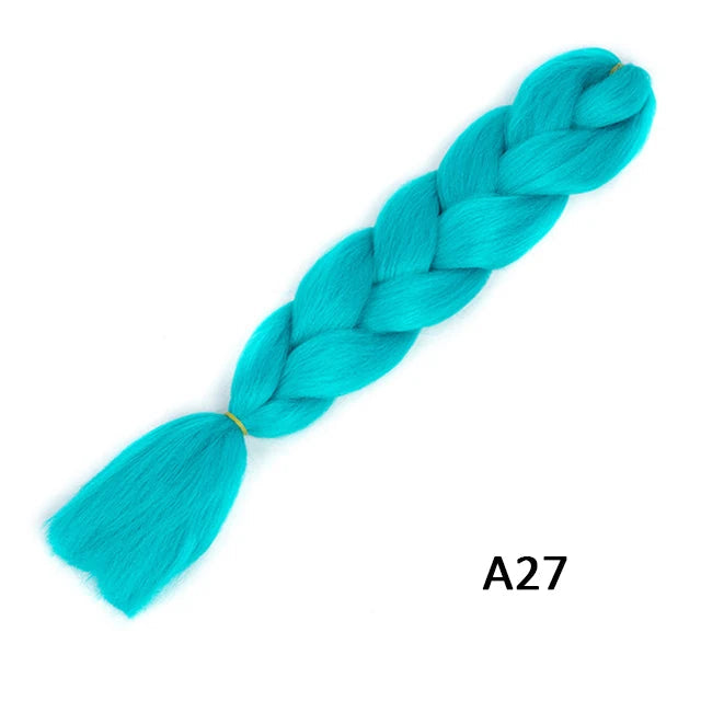 New Colors Synthetic Glowing Ombre Jumbo Twist Braiding Hair – Kanekalon Hair Extensions for Women