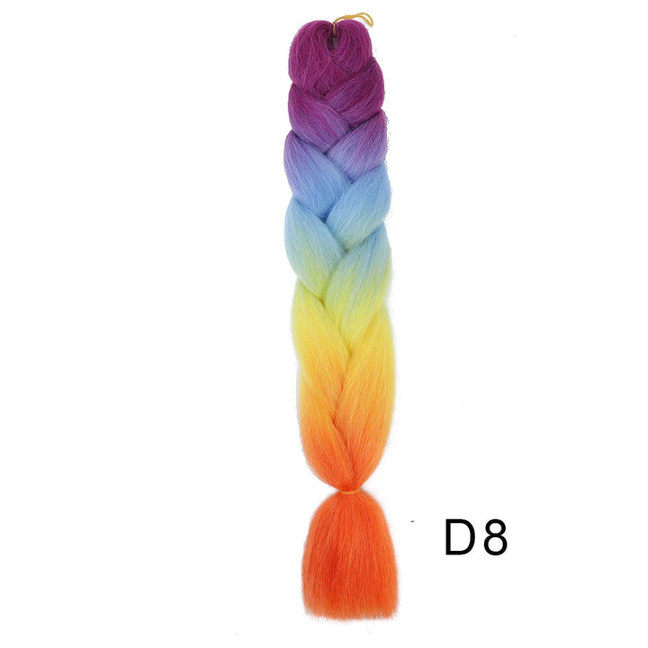 New Colors Synthetic Glowing Ombre Jumbo Twist Braiding Hair – Kanekalon Hair Extensions for Women