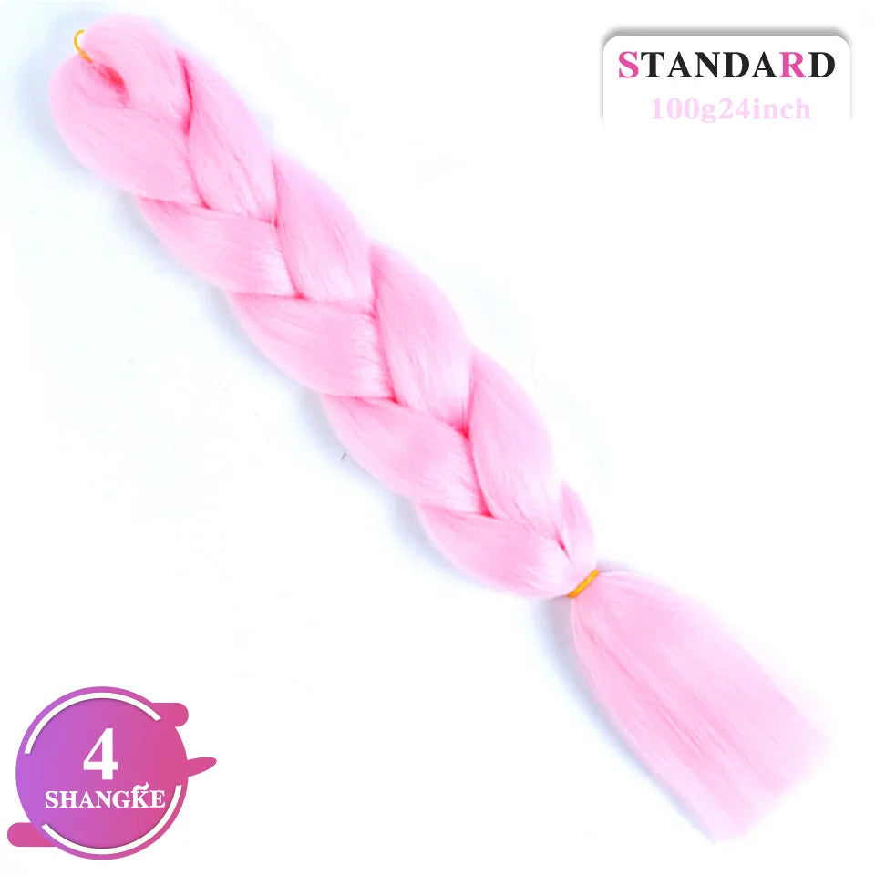 24 Inch Rainbow Weaving Hair Extensions – Synthetic Professional Color Weave Hair 55