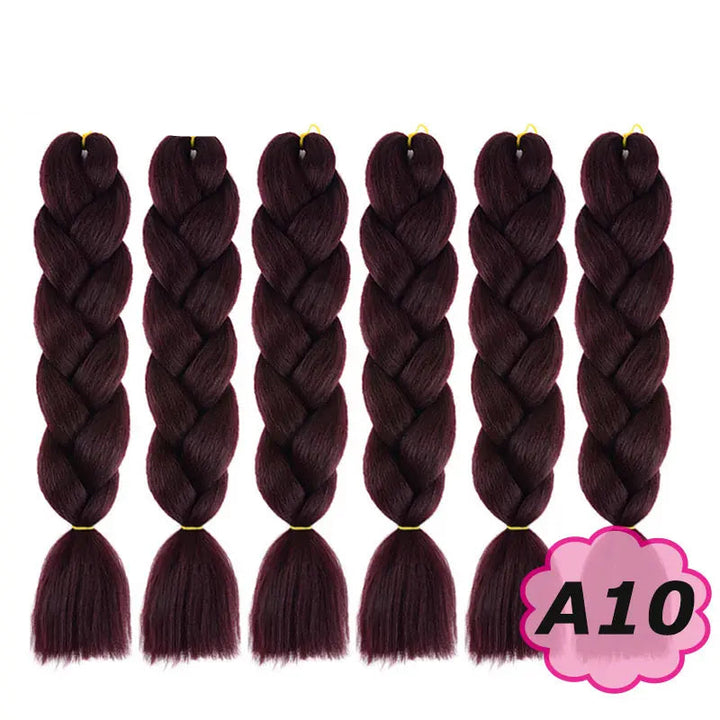 Set of braided hair extensions with and color label A10.