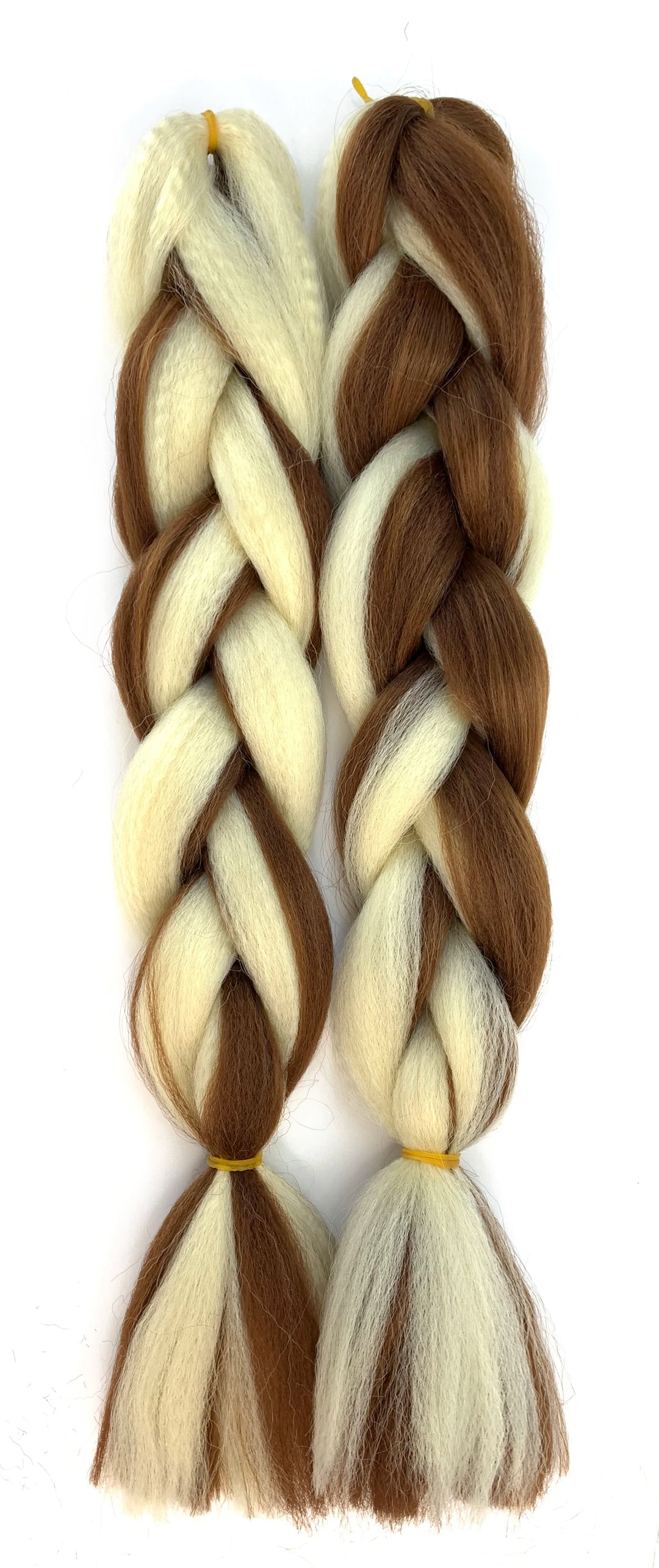 Mixed Color Jumbo Braiding Hair 24 Inch – Pre-Stretched Synthetic Extensions for Long Braids