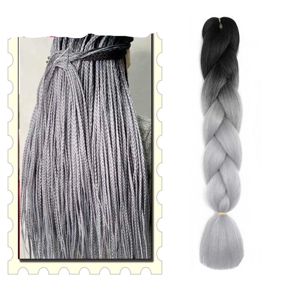 Hair extension with gradient color 