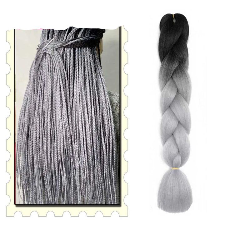 Hair extension with gradient color 