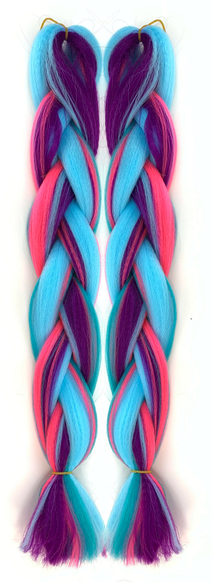 Mixed Color Jumbo Braiding Hair 24 Inch – Pre-Stretched Synthetic Extensions for Long Braids