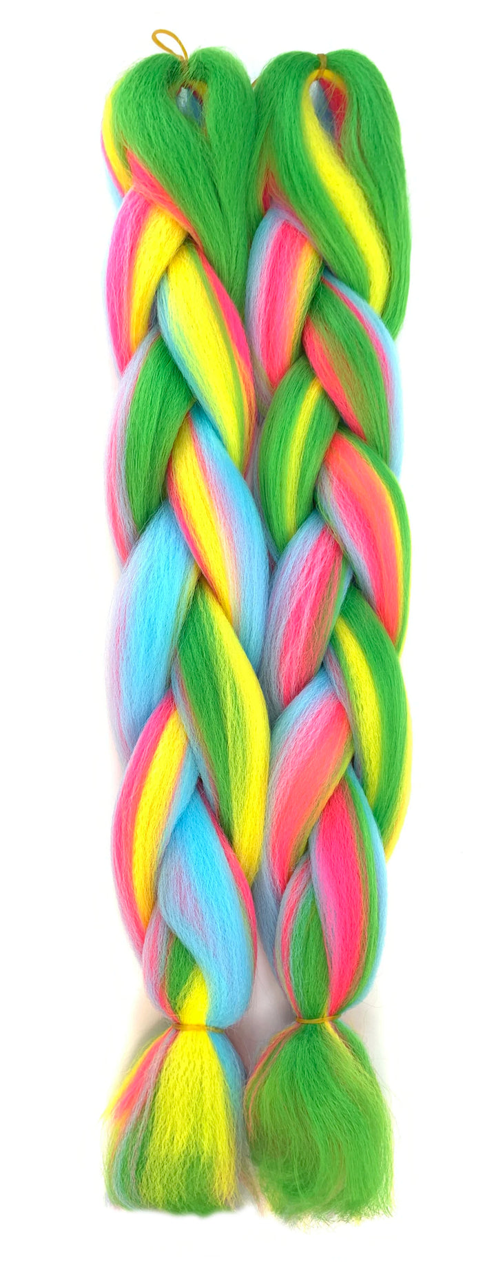 Mixed Color Jumbo Braiding Hair 24 Inch – Pre-Stretched Synthetic Extensions for Long Braids