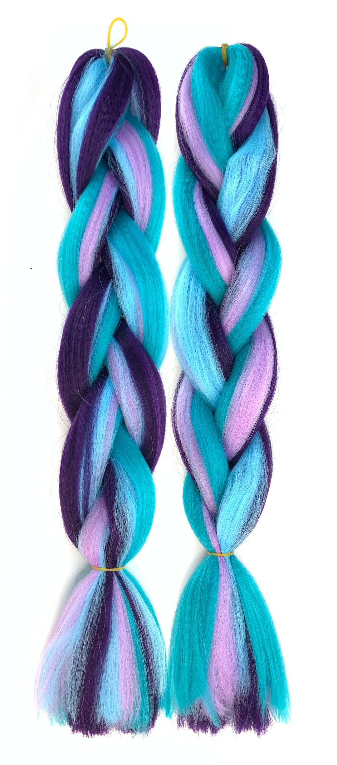 Mixed Color Jumbo Braiding Hair 24 Inch – Pre-Stretched Synthetic Extensions for Long Braids