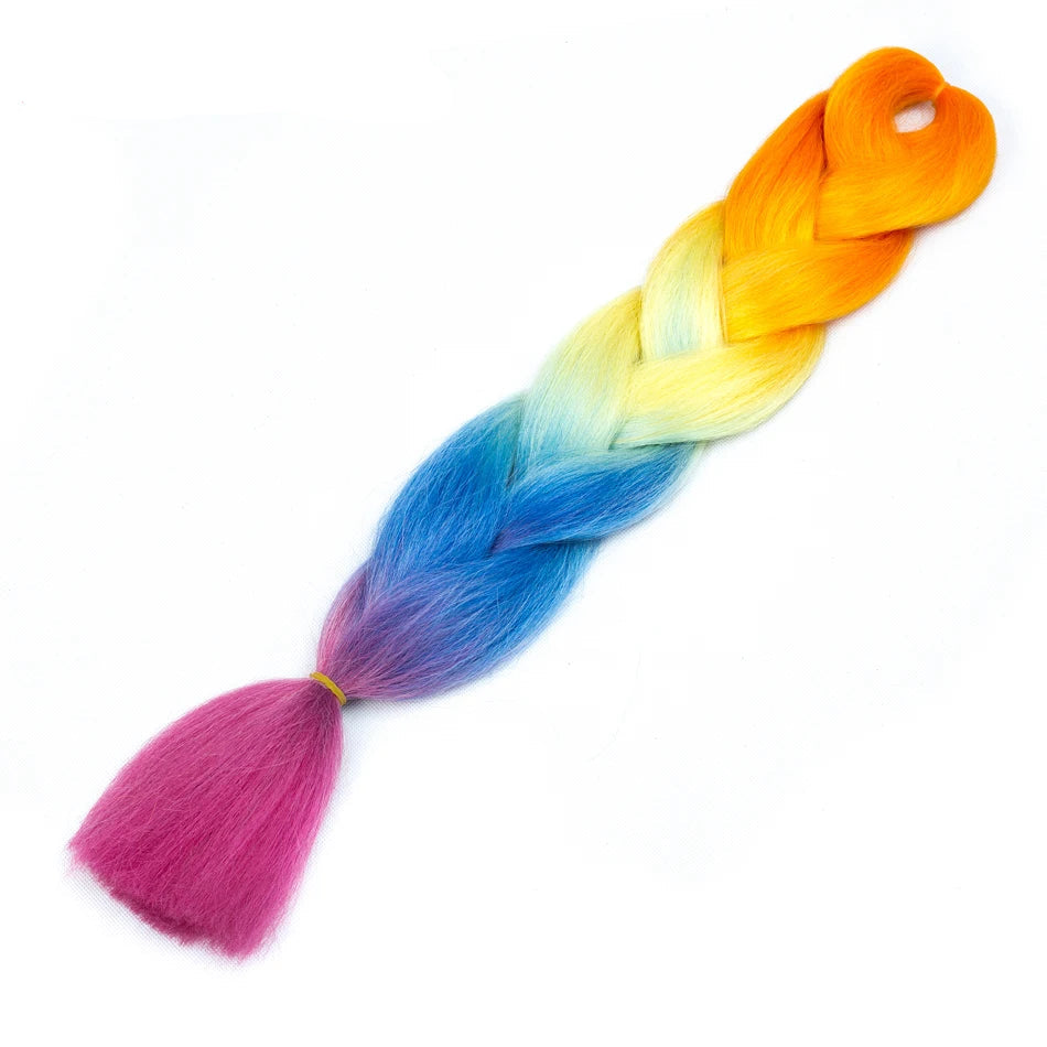 Synthetic 24 Inch 100g Ombre Jumbo Braiding Hair – Kanekalon Twist Extensions