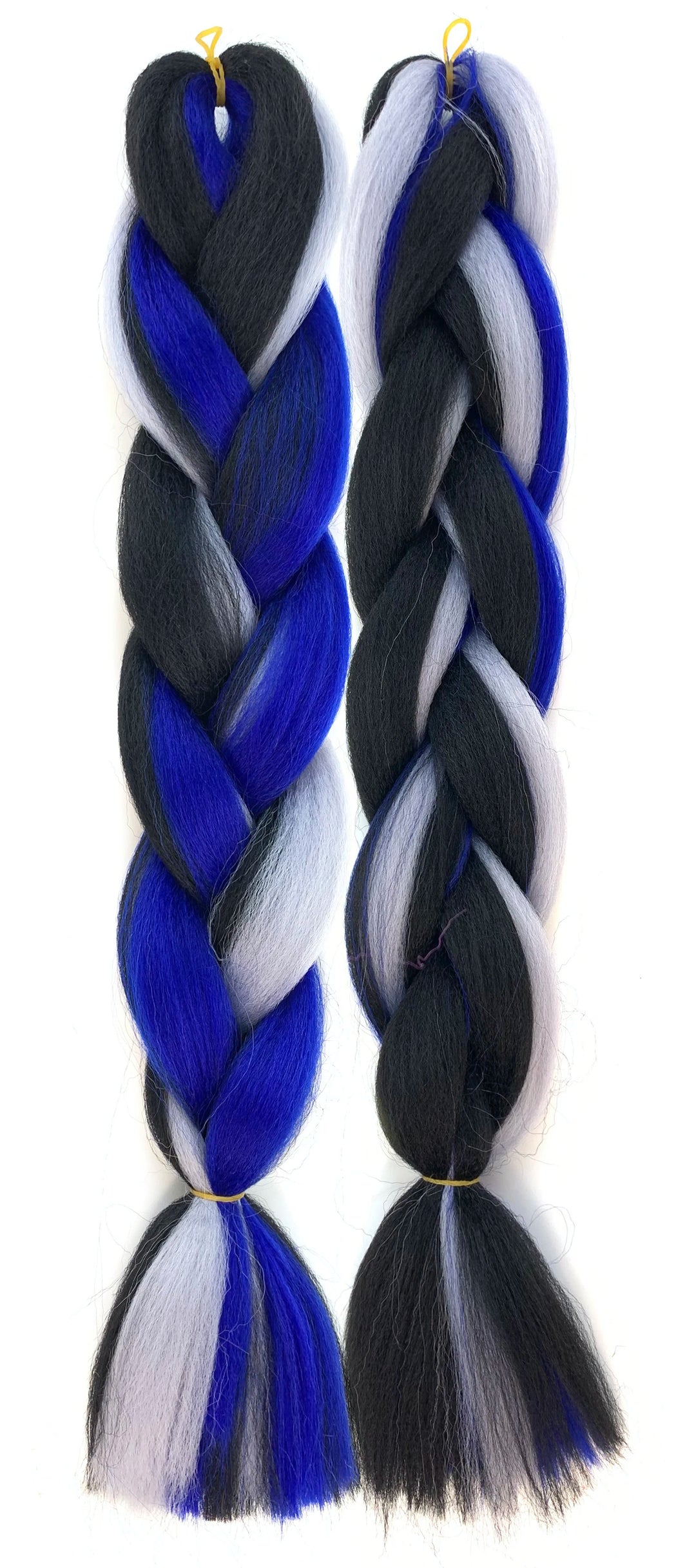 Mixed Color Jumbo Braiding Hair 24 Inch – Pre-Stretched Synthetic Extensions for Long Braids