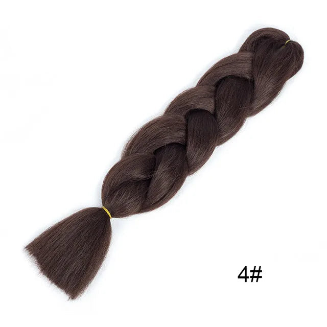 New Colors Synthetic Glowing Ombre Jumbo Twist Braiding Hair – Kanekalon Hair Extensions for Women