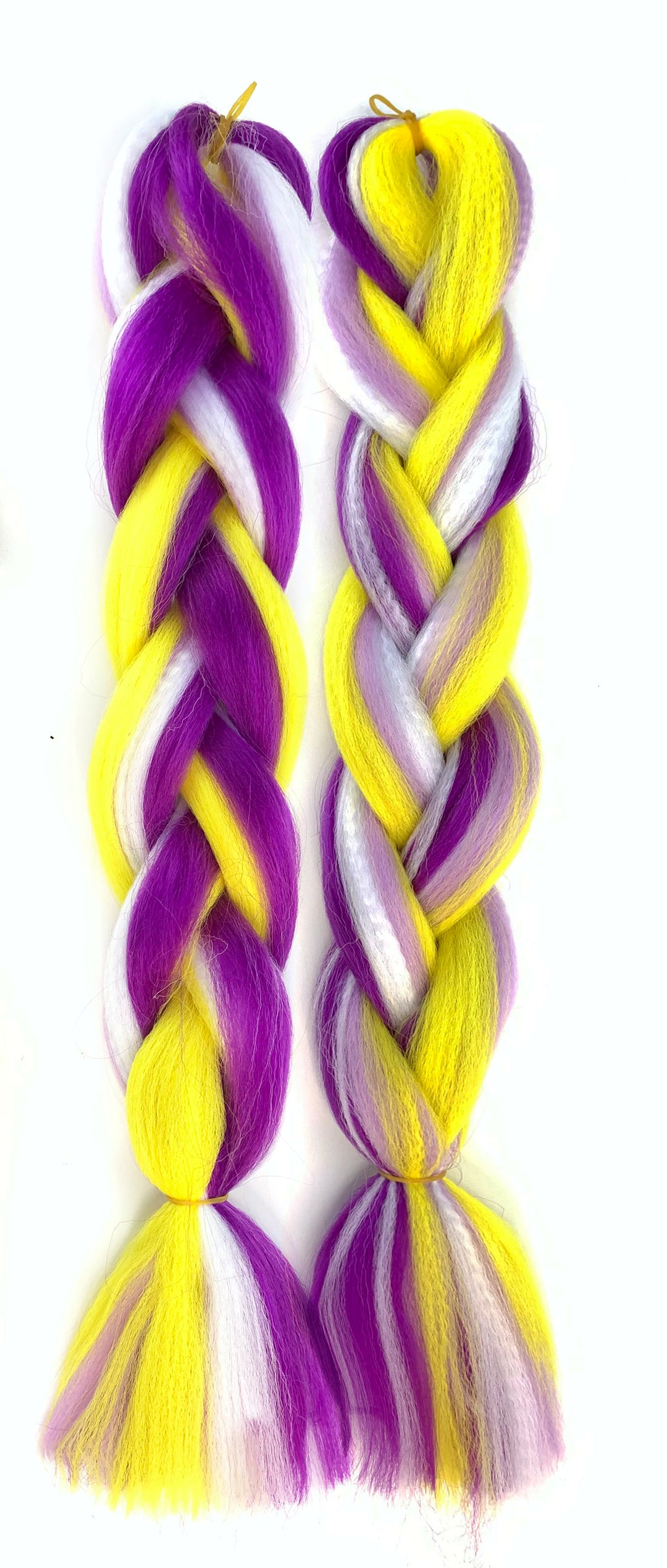 Mixed Color Jumbo Braiding Hair 24 Inch – Pre-Stretched Synthetic Extensions for Long Braids