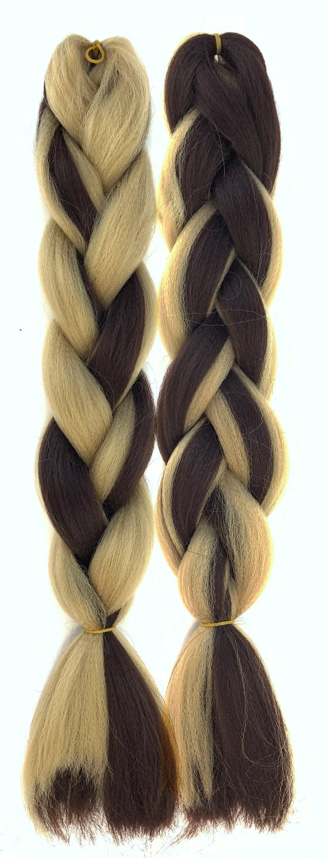 Mixed Color Jumbo Braiding Hair 24 Inch – Pre-Stretched Synthetic Extensions for Long Braids