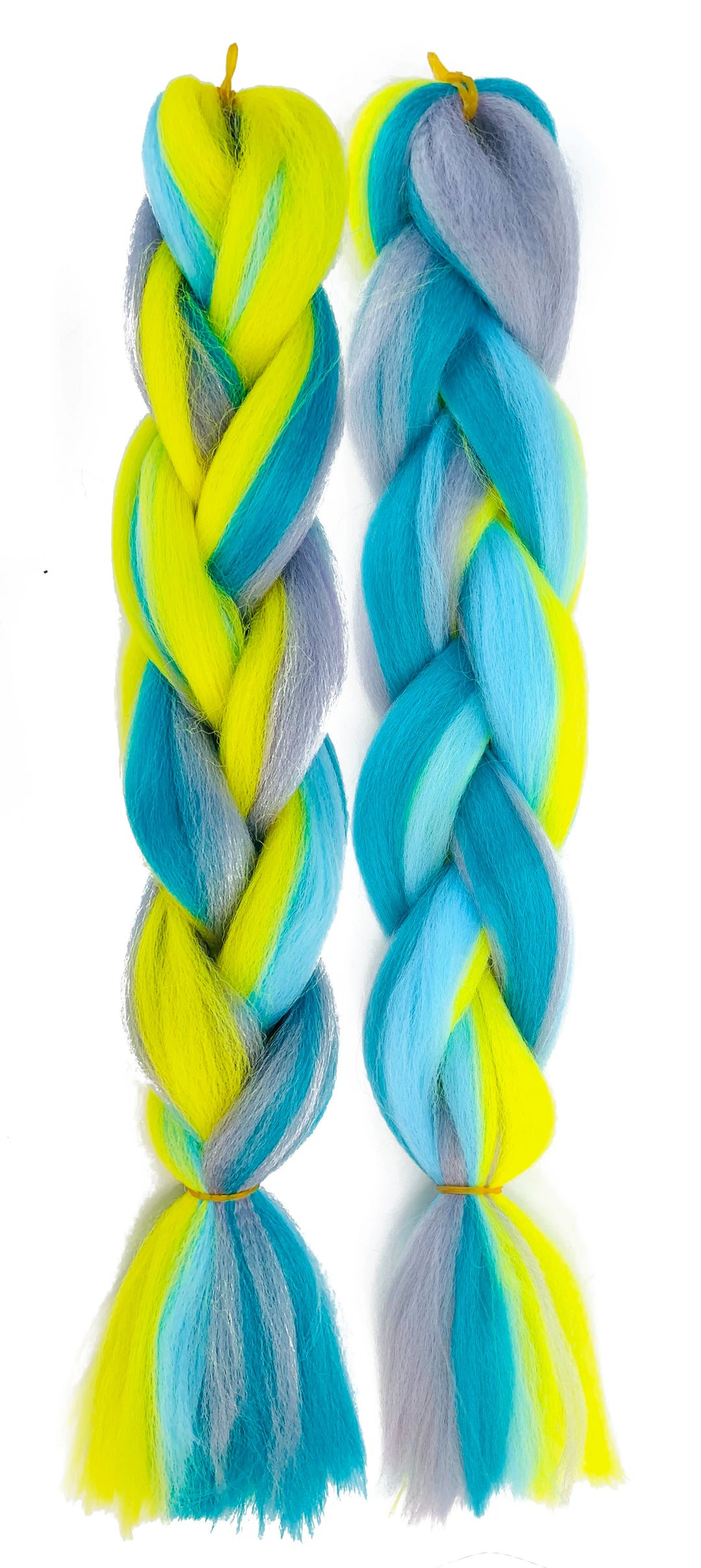 Mixed Color Jumbo Braiding Hair 24 Inch – Pre-Stretched Synthetic Extensions for Long Braids