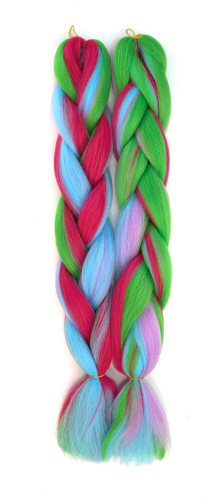 Mixed Color Jumbo Braiding Hair 24 Inch – Pre-Stretched Synthetic Extensions for Long Braids