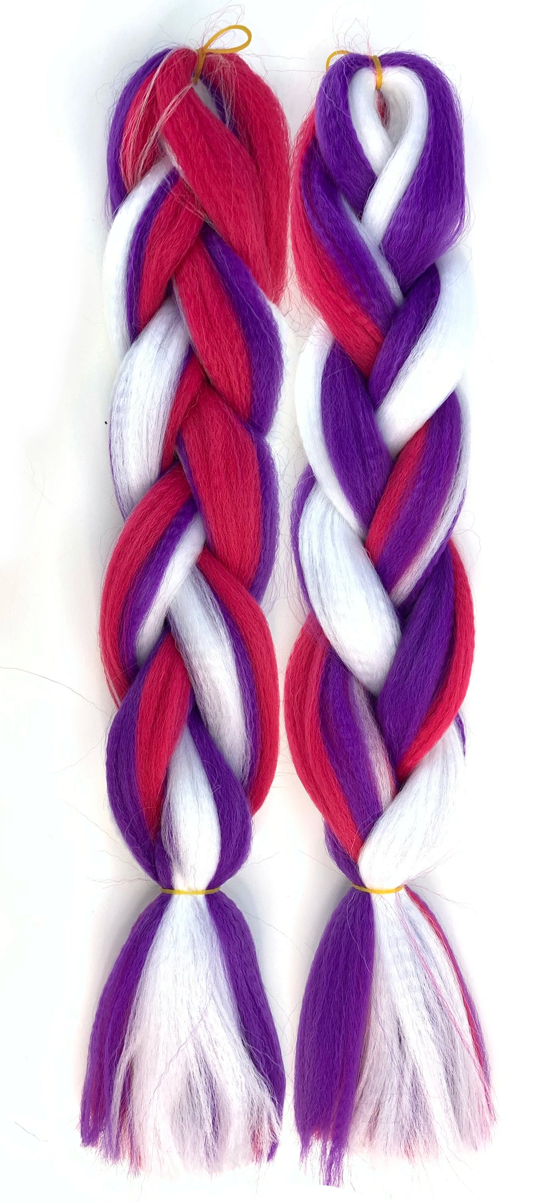 Mixed Color Jumbo Braiding Hair 24 Inch – Pre-Stretched Synthetic Extensions for Long Braids