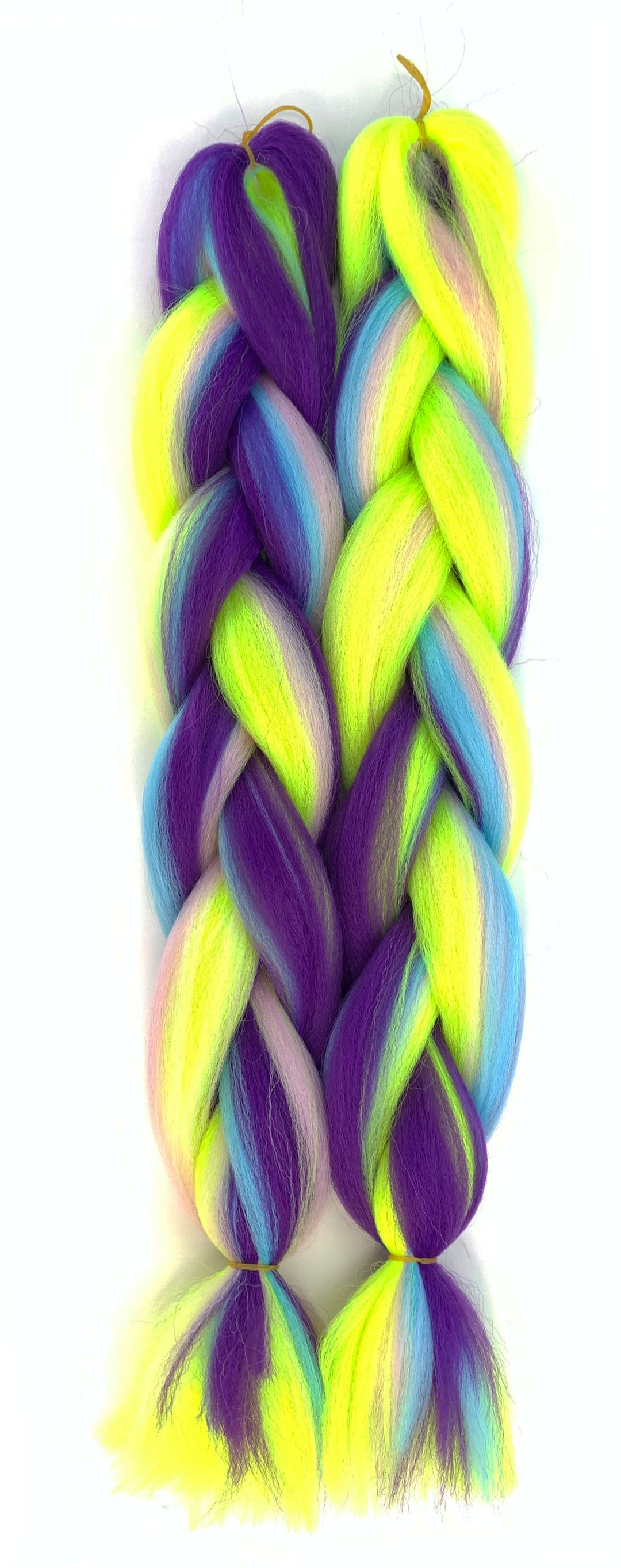 Mixed Color Jumbo Braiding Hair 24 Inch – Pre-Stretched Synthetic Extensions for Long Braids