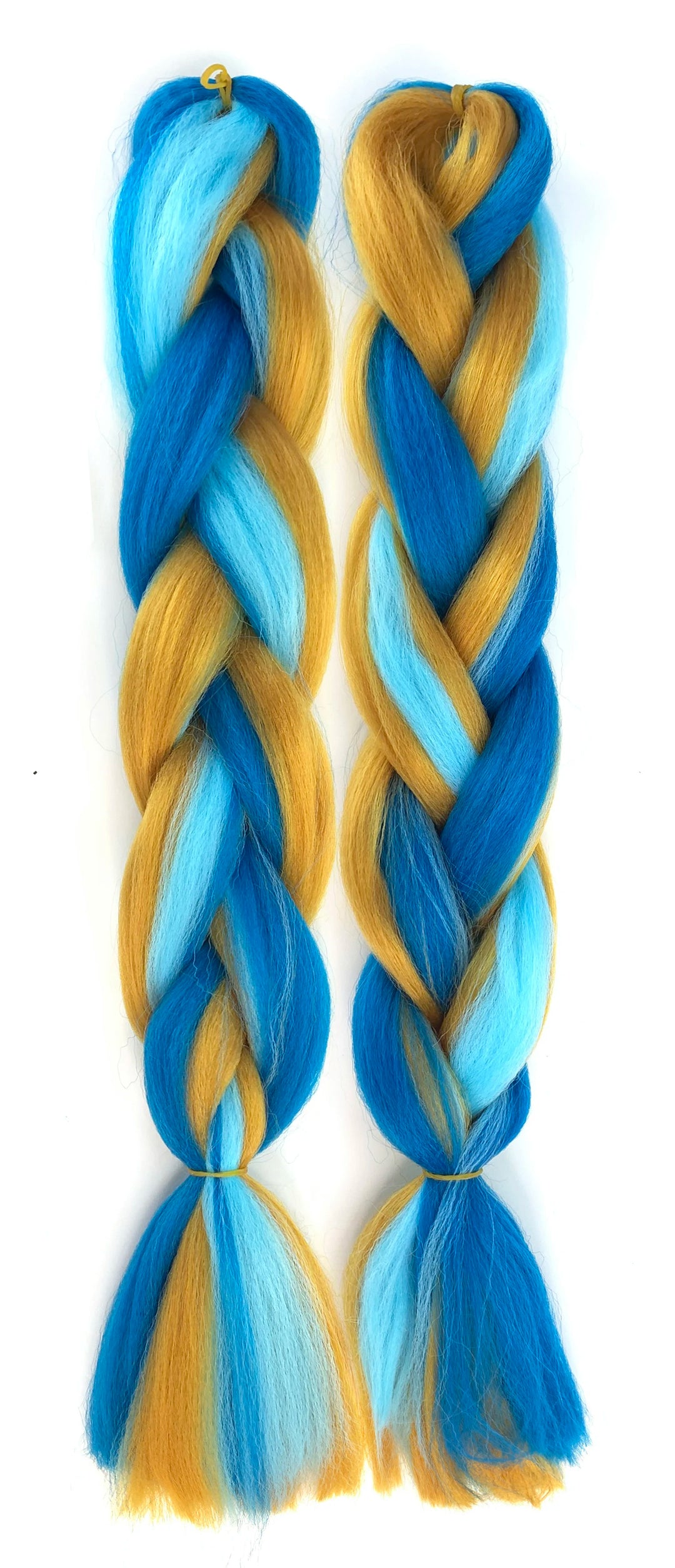 Mixed Color Jumbo Braiding Hair 24 Inch – Pre-Stretched Synthetic Extensions for Long Braids