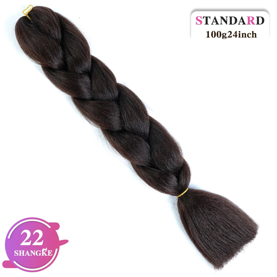 24 Inch Rainbow Weaving Hair Extensions – Synthetic Professional Color Weave Hair 55